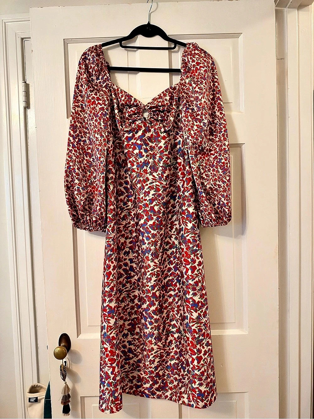 Sachin & Babi x Anthropologie Floral Long Sleeve Midi Dress.